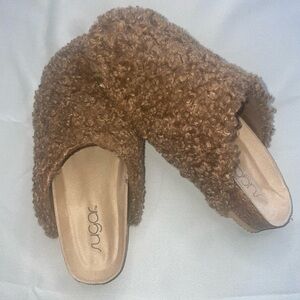 Sugar Women's Tan Plush Slippers